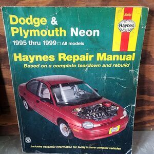 Haynes 30034 Dodge & Plymouth Neon 1995 - 1999 - Repair Manual - USED
